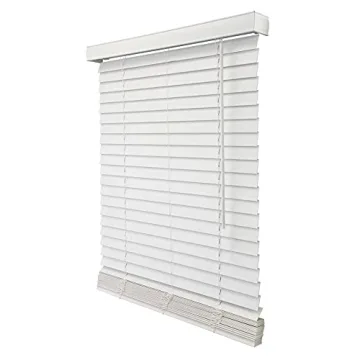 CHICOLOGY Faux Wood Blinds Cordless Room Darkening