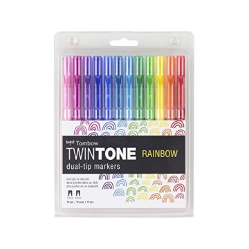 Tombow TwinTone Marker Set 12-Pack for Creative Projects
