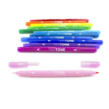 Tombow TwinTone Marker Set 12-Pack for Creative Projects