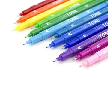 Tombow TwinTone Marker Set 12-Pack for Creative Projects
