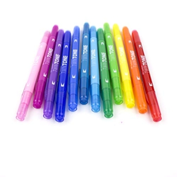 Tombow TwinTone Marker Set 12-Pack for Creative Projects
