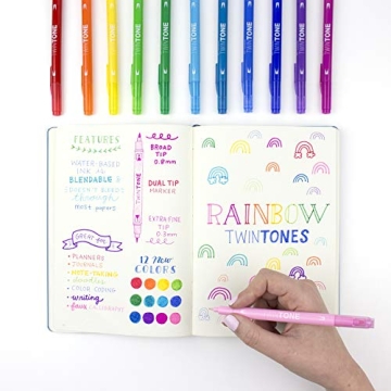 Tombow TwinTone Marker Set 12-Pack for Creative Projects