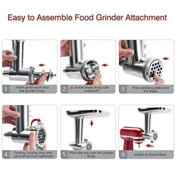 GVODE Meat Grinder Attachment for Kitchenaid Mixer