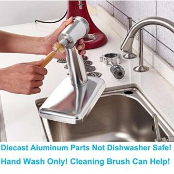 GVODE Meat Grinder Attachment for Kitchenaid Stand Mixer, Meat Grinders Includes 4 Grinding Plates, 3 Sausage Stuffer Tubes, 2 Grinding Blades, For Kitchenaid Mixer Attachments