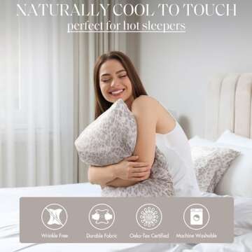 Madison Park Essentials Satin Sheet Set Luxury and Silky with Natural Sheen, Elastic 14" Pocket fits up to 16" Mattress, All Around Elastic - Year-Round Bedding, Queen Taupe Leopard 4 Piece