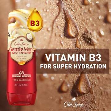 Old Spice Men's Hydrating Body Wash Vanilla Shea 20oz