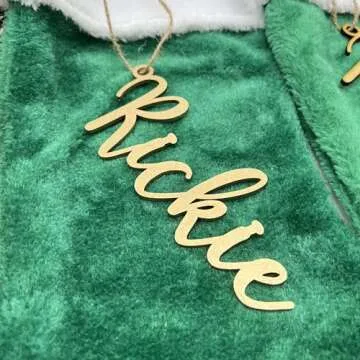 Custom Christmas Name Tag, Personalized Stockings, Christmas gift decoration, Hanging Stocking Name Tag