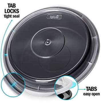 Igluu Meal Prep Round Containers - Airtight & BPA Free