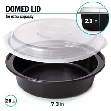 Igluu Meal Prep Round Containers - Airtight & BPA Free