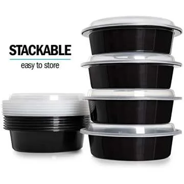 Igluu Meal Prep Round Containers - Airtight & BPA Free