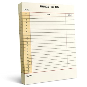 300 Sheets Daily to do List Notepad Notebook Library Card to do Planner Checklist Memo Writing Pad S...