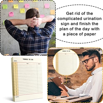 300 Sheets Daily to do List Notepad Notebook Library Card to do Planner Checklist Memo Writing Pad Schedule Note Pad Reminder Office Planning Homework Pad for Task, 6" x 8" (Things To do)