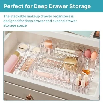 Versatile Vtopmart 7 PCS Clear Drawer Organizer Set