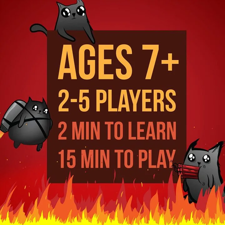 Exploding Kittens Card Game - Family Fun for All Ages