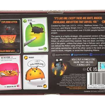 Exploding Kittens Card Game - Family Fun for All Ages