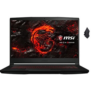 MSI GF63 Premium Gaming Laptop, 15.6"" FHD Thin-Bezel Display,10th Gen Intel Quad-Core i5-10300H, 16...