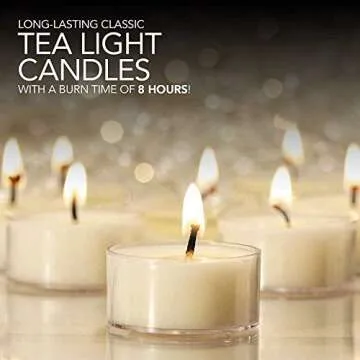 Stock Your Home Unscented Tea Lights - 30 Pack USA Made