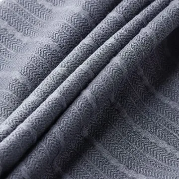 MADIZZ Embossed Blue Decorative Pillow Covers Set