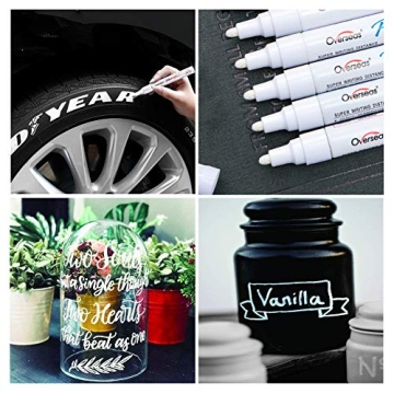Lesun White Paint Pens - 12 Versatile Markers for All Projects
