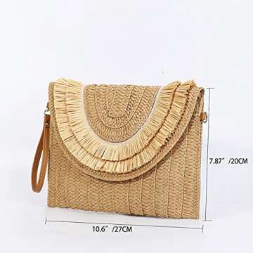 Stylish Bausweety Summer Straw Crossbody Bag for Women