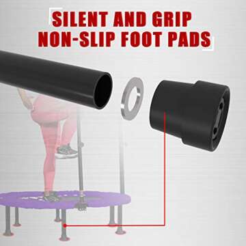 Kanchimi Folding Mini Rebounder Trampoline - Indoor Fitness