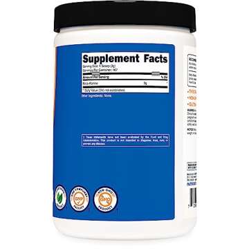 Nutricost Beta Alanine Powder 500 Grams (1.1lbs) - Pure Beta Alanine, Gluten Free & Non-GMO