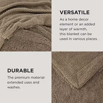 Bedsure King Size Sherpa Blanket for Cozy Comfort
