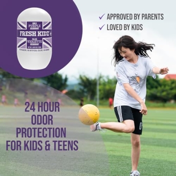 Fresh Kidz Natural Deodorant for Girls, 24 Hour Protection