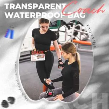 Aintmax 2Pcs Clear Coach Bag Chenille Varsity Letter Makeup Bag Preppy Patch Pouch Waterproof PVC Toiletry Organizer Flat Travel Cosmetic Bag Cheerleading Coach Gifts for Women(Coach-Black)