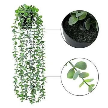 FUNARTY Artificial Hanging Plants for Home and Garden