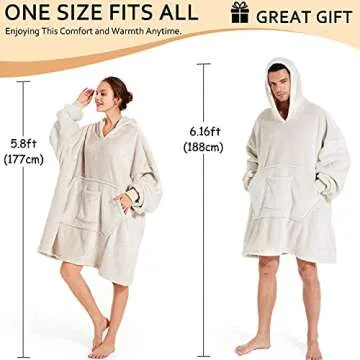 REDESS Blanket Hoodie Sweatshirt for Ultimate Comfort