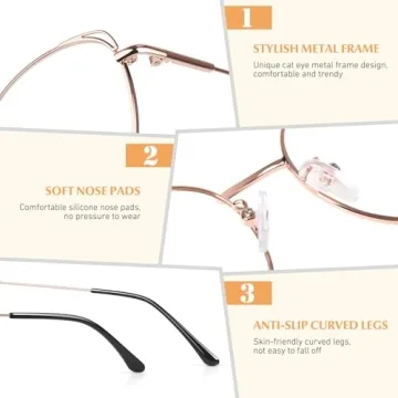 Stylish LINVO Cat Eye Eyewear for Fashion-Forward Women