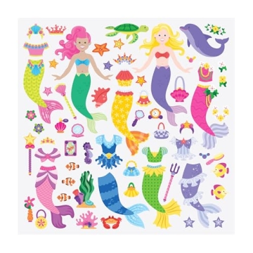 Melissa & Doug Mermaids Puffy Sticker Book for Kids