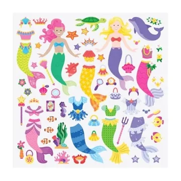 Melissa & Doug Mermaids Puffy Sticker Book for Kids