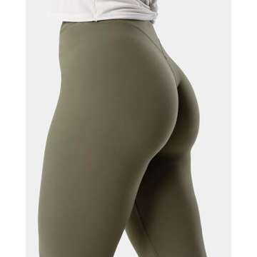 Kamo Fitness Serenity 25" No Front Seam 7/8 Leggings - High Waisted Yoga Pants for Women