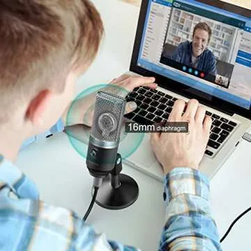 Fifine USB Microphone for Clear Recording and Streaming