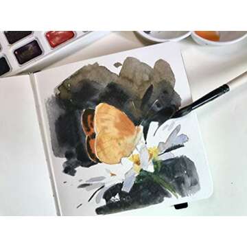 Square Watercolor Journal 5.5x5.5 - 300 GSM Cotton Paper