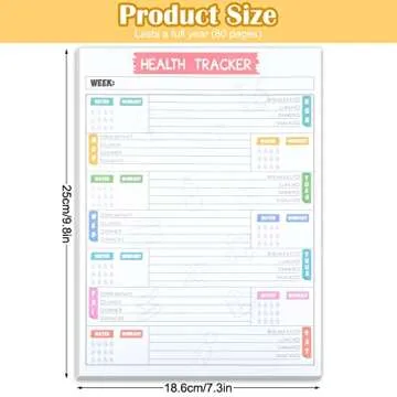 80 Pages Weekly Health Workout Tracker Journal Daily Diet Exercise Planner Meal Water Fitness Journa...