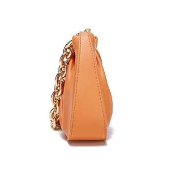 JOLLQUE Women’s Stylish Shoulder Bag with Gold Chain