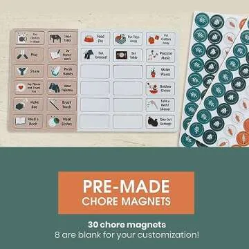 Magnetic Whiteboard Chore Chart for Kids - Premium Organizer