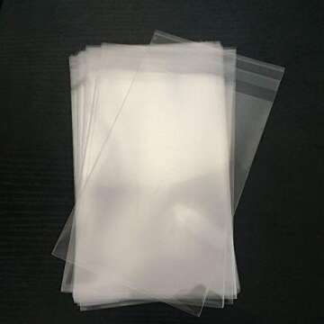 200ct Clear Cello Bakery Bags Self-Sealing for Gifts