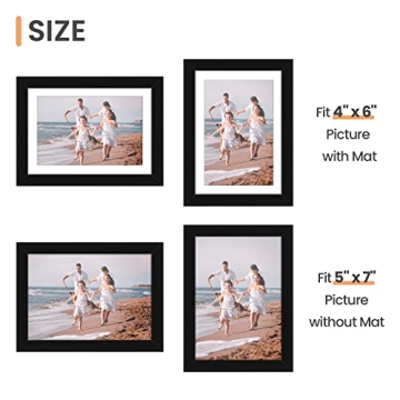 Upsimples 5x7 Picture Frame Set - 10 Multi-Display Frames