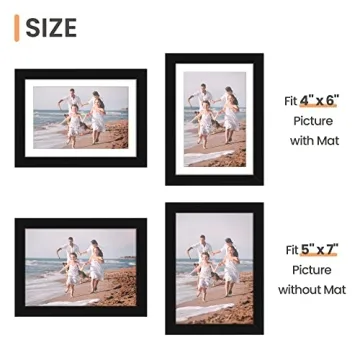 Upsimples 5x7 Picture Frame Set - 10 Multi-Display Frames