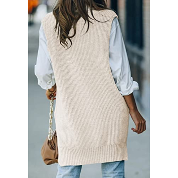 Viottiset Women's Oversized Sweater Vest for Stylish Comfort
