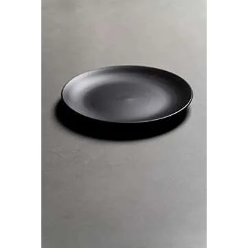 Wazee Matte 10.5" Dinner Plates Set of 6 - Black