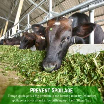 Robust Silage Tarp for Farmers - 5 Mil Polyethylene Cover