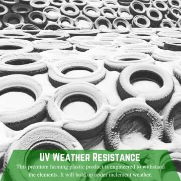 Robust Silage Tarp for Farmers - 5 Mil Polyethylene Cover