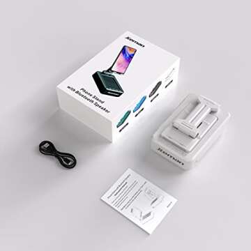 JTEMAN Bluetooth Phone Stand & Speaker for Men Women