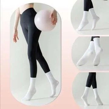 Best YFUNNLE Non Slip Yoga Pilates Socks for Women