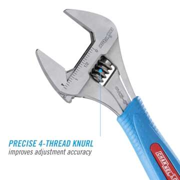 Channellock 6WCB 6-Inch WideAzz Adjustable Wrench, CODE BLUE